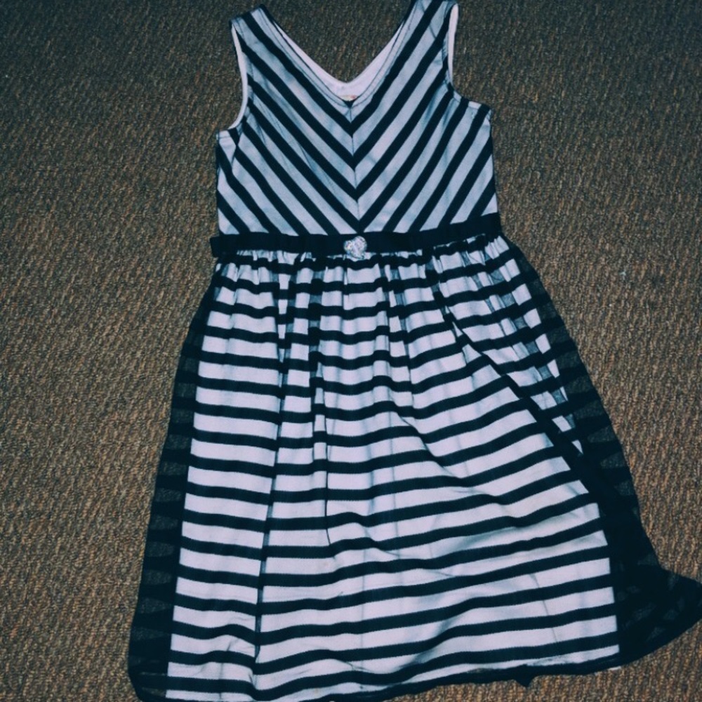 Striped Black and White Speechless Dress